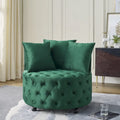 Fauteuil d'appoint capitonné pivotant Green Modern 30