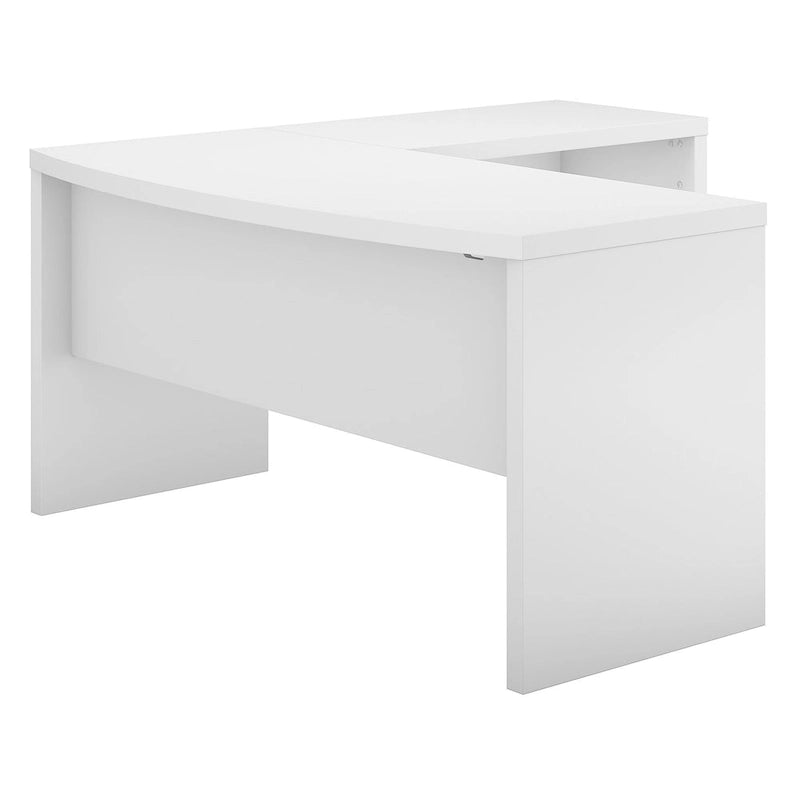 Bureau d'angle en L avec devant incurvé