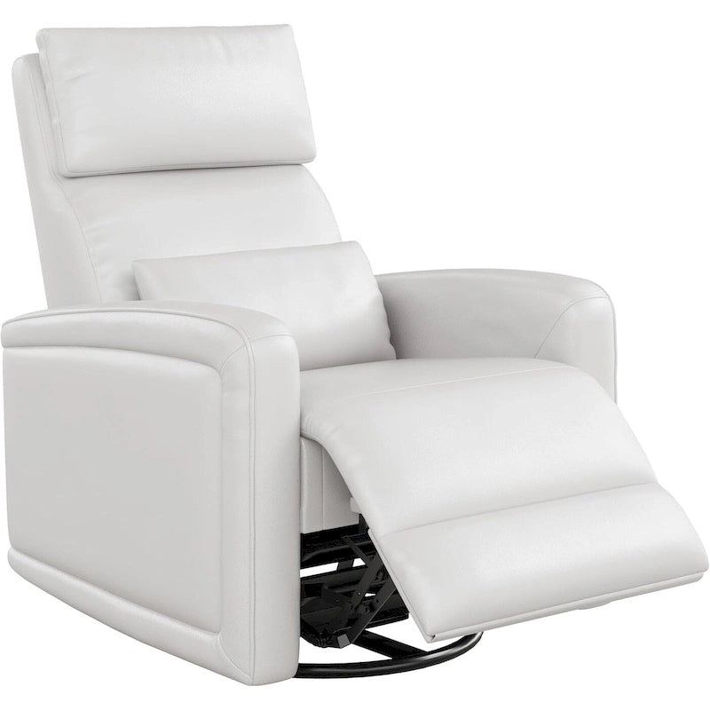 Fauteuil inclinable manuel, fauteuil inclinable, à bascule et pivotant à 360° avec dossier ergonomique