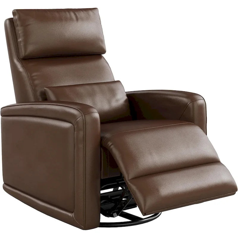 Fauteuil inclinable manuel, fauteuil inclinable, à bascule et pivotant à 360° avec dossier ergonomique