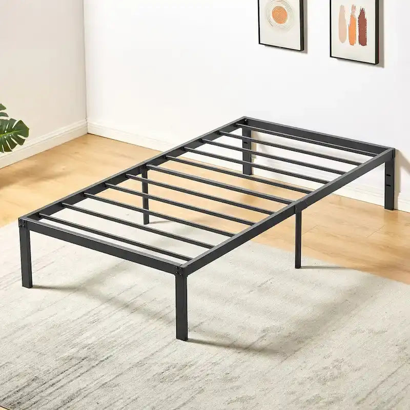 Structure de lit en métal pour enfants – Options double/grand/très grand/california king