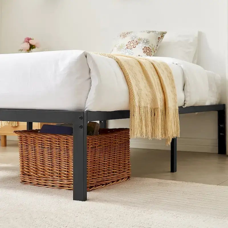 Structure de lit en métal pour enfants – Options double/grand/très grand/california king
