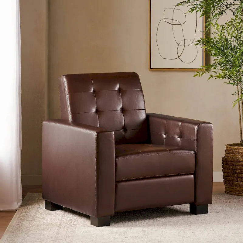 Fauteuil inclinable à pousser rembourré