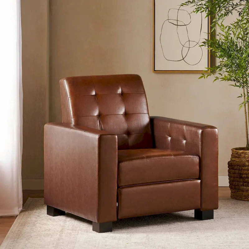 Fauteuil inclinable à pousser rembourré