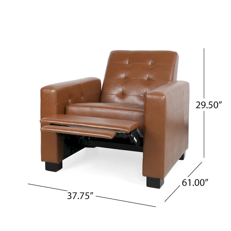 Fauteuil inclinable à pousser rembourré
