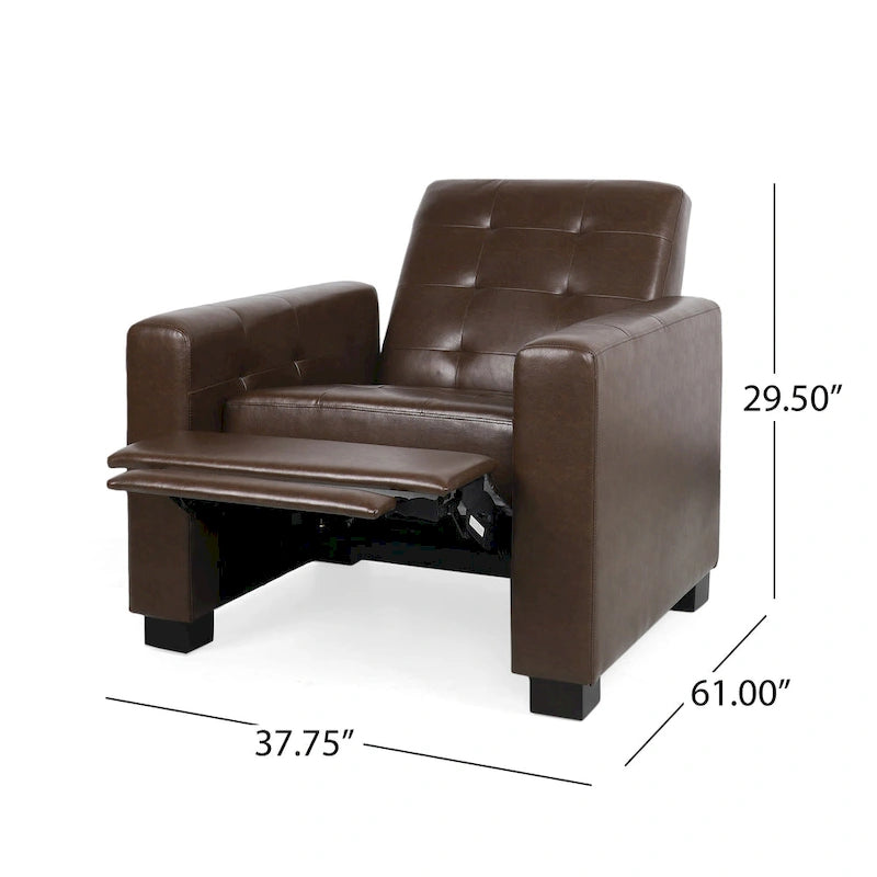 Fauteuil inclinable à pousser rembourré