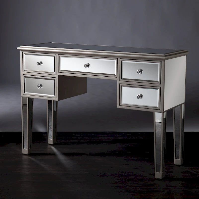 Console en verre miroir contemporaine