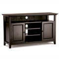 Meuble TV de transition en bois massif de 54 po de large - 54 larg. x 18,9 prof. x 31,9 haut.