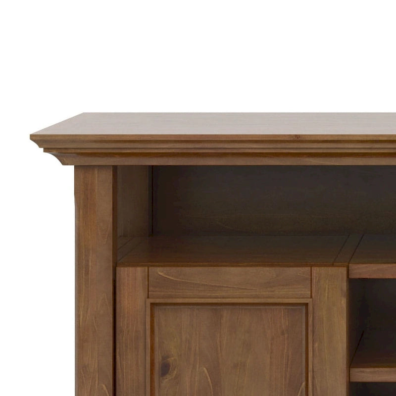 Meuble TV de transition en bois massif de 54 po de large - 54 larg. x 18,9 prof. x 31,9 haut.