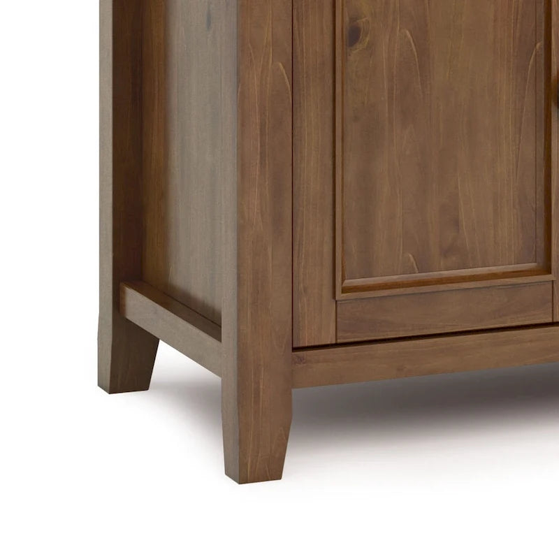 Meuble TV de transition en bois massif de 54 po de large - 54 larg. x 18,9 prof. x 31,9 haut.