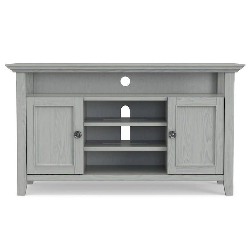 Meuble TV de transition en bois massif de 54 po de large - 54 larg. x 18,9 prof. x 31,9 haut.