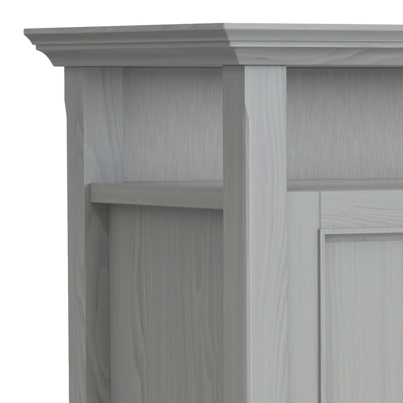 Meuble TV de transition en bois massif de 54 po de large - 54 larg. x 18,9 prof. x 31,9 haut.