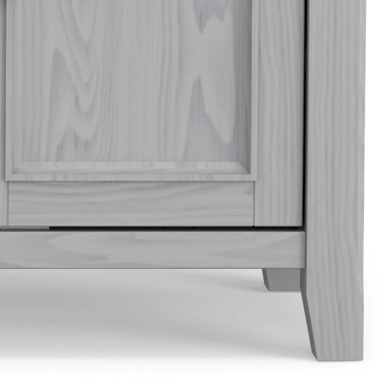 Meuble TV de transition en bois massif de 54 po de large - 54 larg. x 18,9 prof. x 31,9 haut.