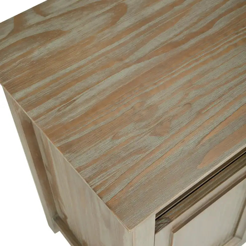 Meuble TV de transition en bois massif de 54 po de large - 54 larg. x 18,9 prof. x 31,9 haut.