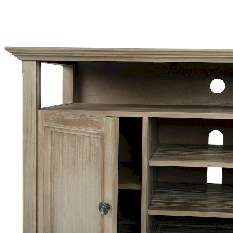 Meuble TV de transition en bois massif de 54 po de large - 54 larg. x 18,9 prof. x 31,9 haut.