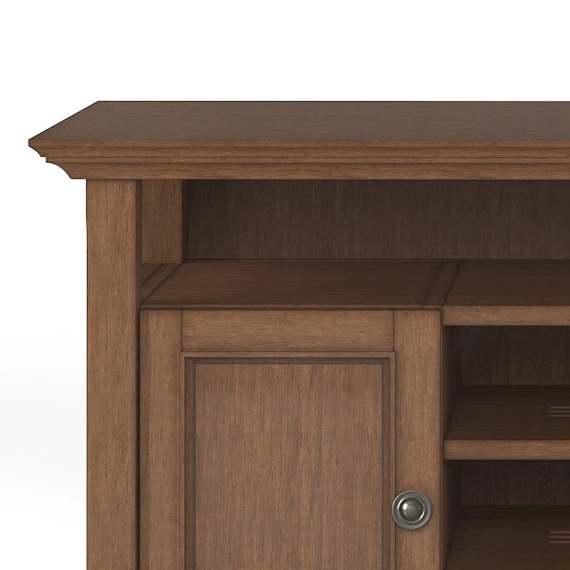 Meuble TV de transition en bois massif de 54 po de large - 54 larg. x 18,9 prof. x 31,9 haut.