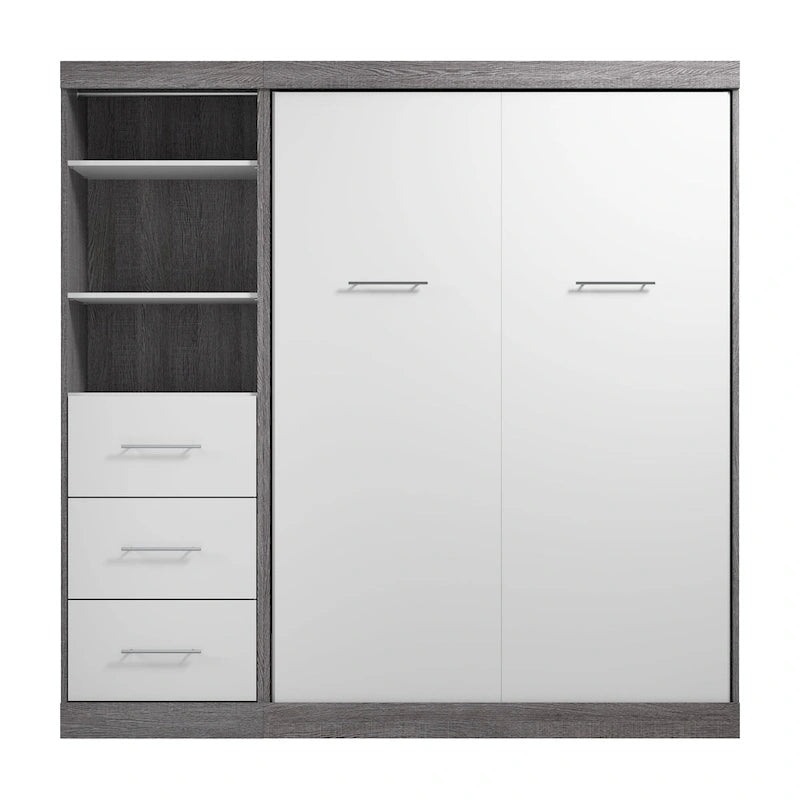 Lit escamotable et organisateur de placard avec tiroirs