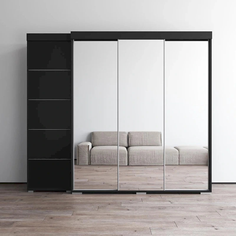 Armoire avec 3 miroirs