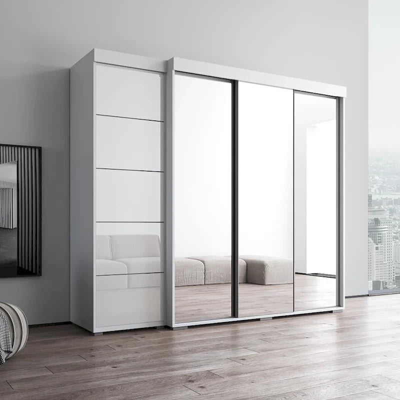 Armoire avec 3 miroirs