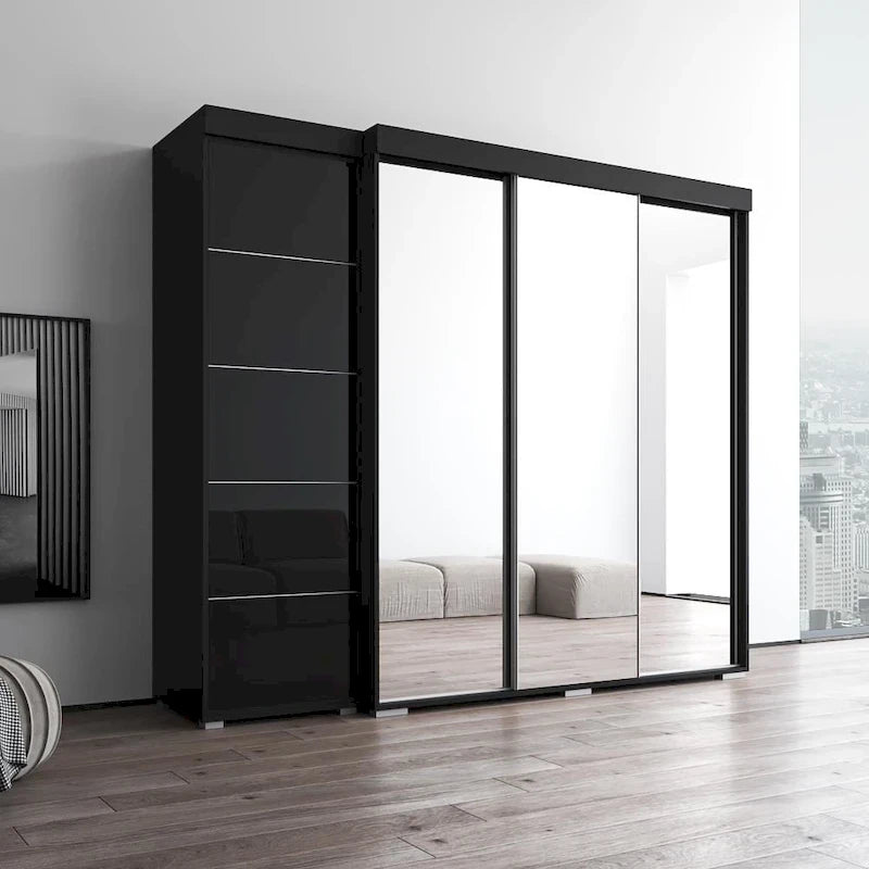Armoire avec 3 miroirs