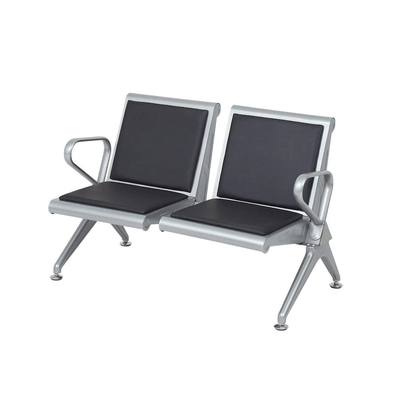 Fauteuils de salle d'attente en cuir PU - Banc d'accueil pour visiteurs