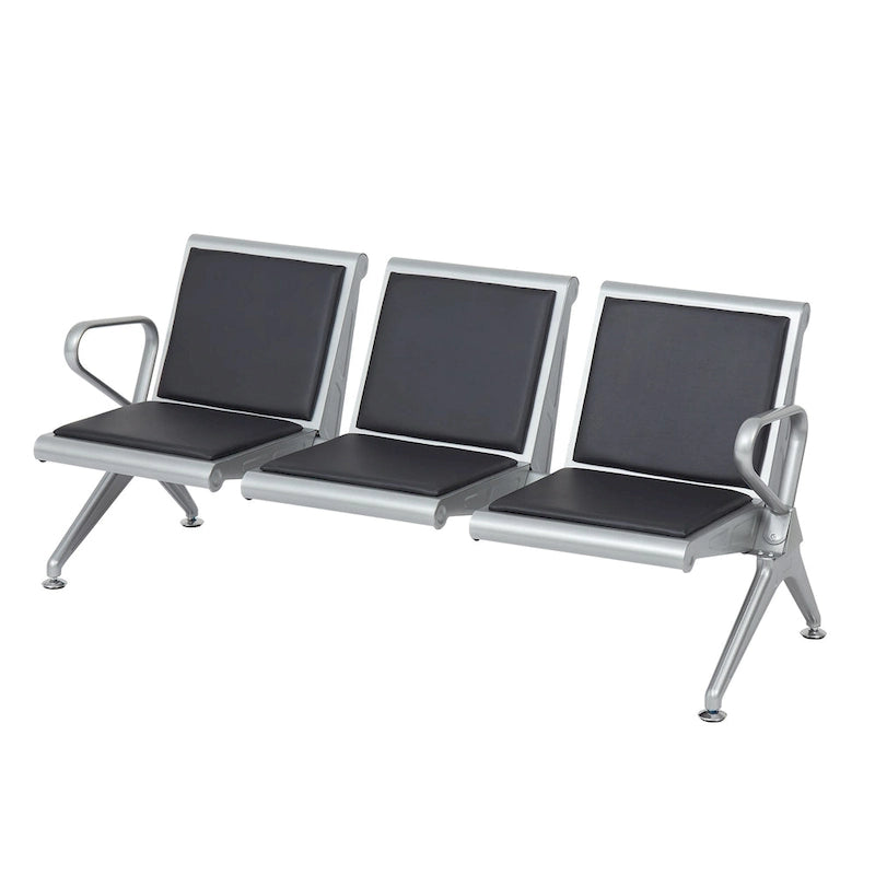 Fauteuils de salle d'attente en cuir PU - Banc d'accueil pour visiteurs