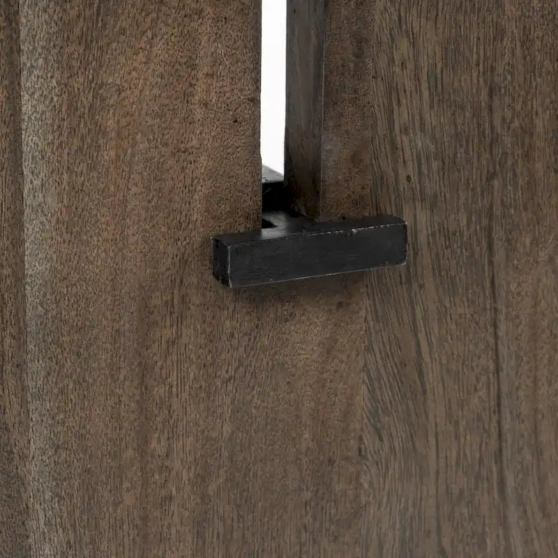 Banc de salle à manger en bois massif marron à bords naturels - 70L x 17P x 18H