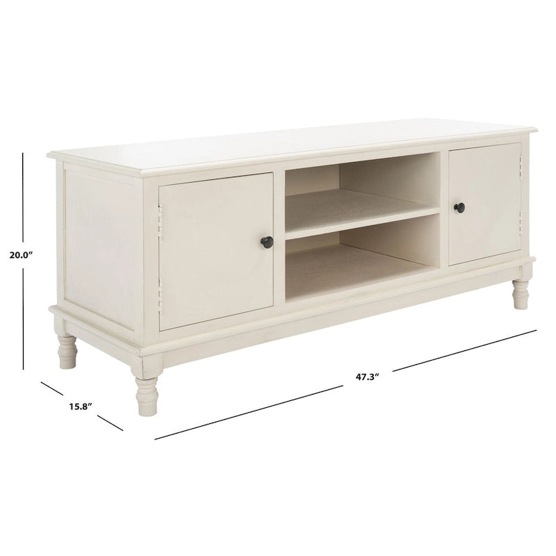 Meuble TV média 2 portes 1 étagère – 47 po L x 16 po P x 20 po H