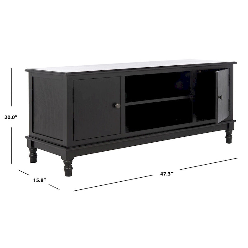 Meuble TV média 2 portes 1 étagère – 47 po L x 16 po P x 20 po H