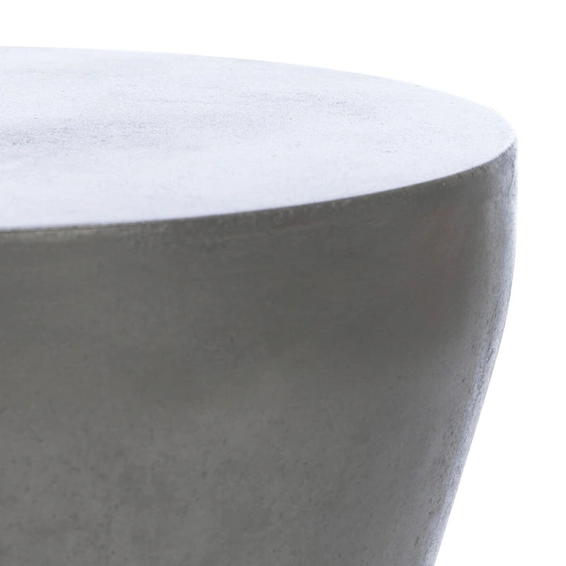 Table d'appoint en béton, intérieur/extérieur - 12x12x17 po (LxPxH)
