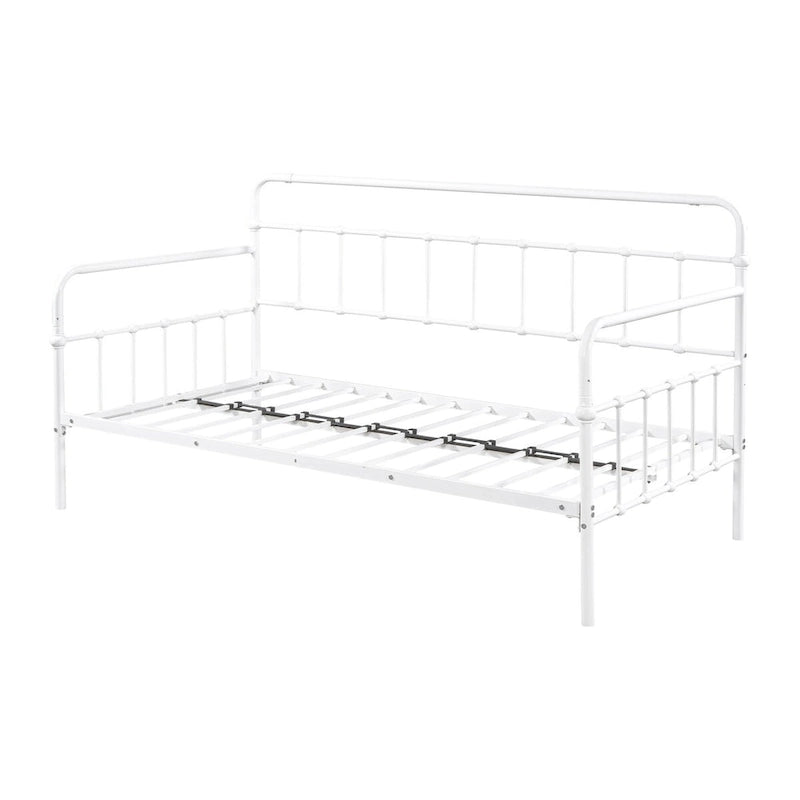 Lit de repos en métal avec lit gigogne