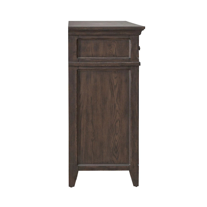 Commode 8 tiroirs brun selle