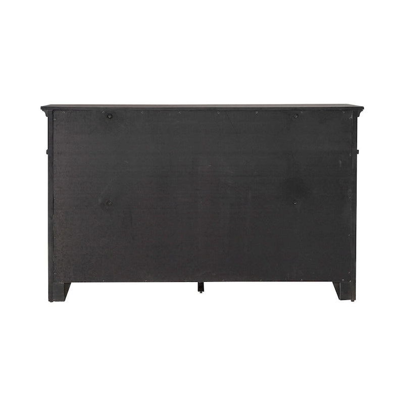 Commode 8 tiroirs brun selle