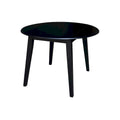 Table à double rabat ronde en bois massif de 42 po