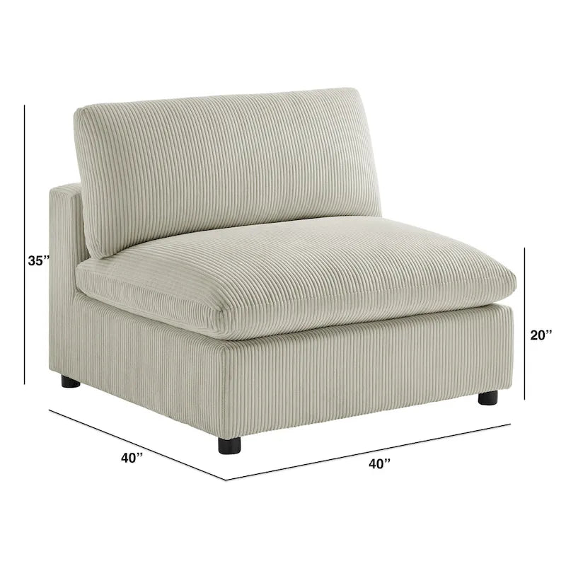 Fauteuil d'appoint sans accoudoirs