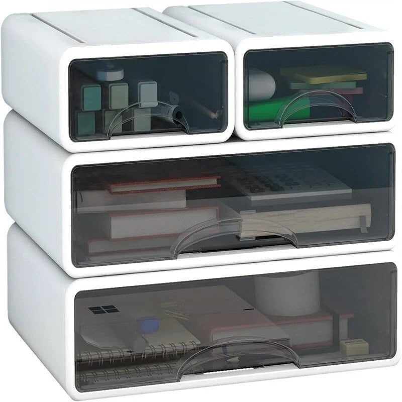 Boîte de rangement de bureau empilable
