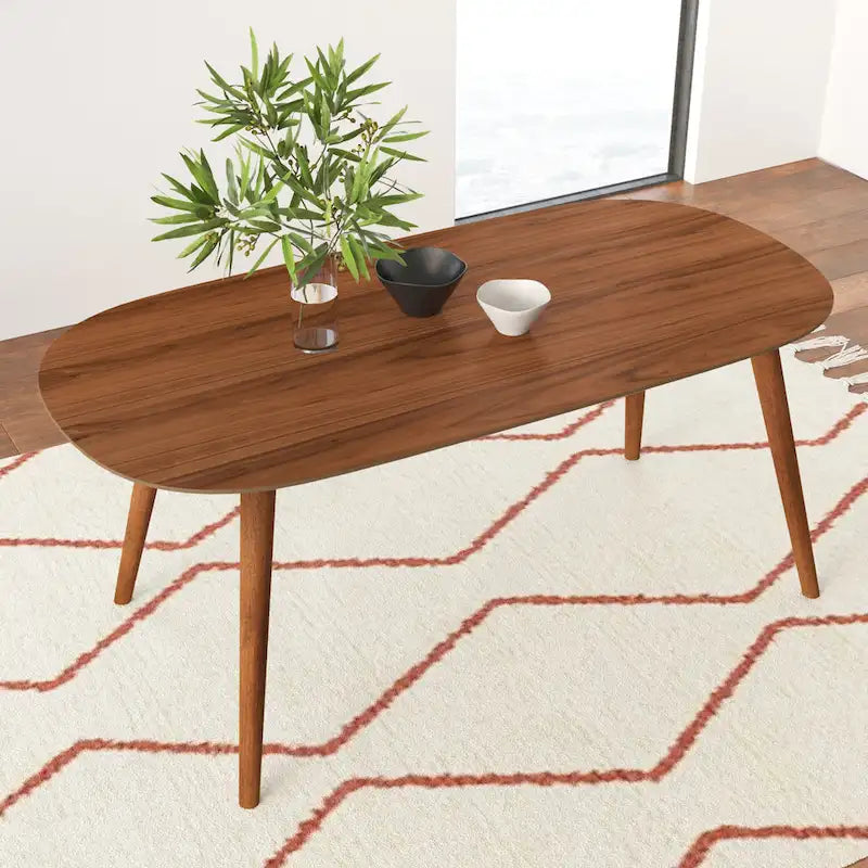 Table à manger rectangulaire au fini naturel
