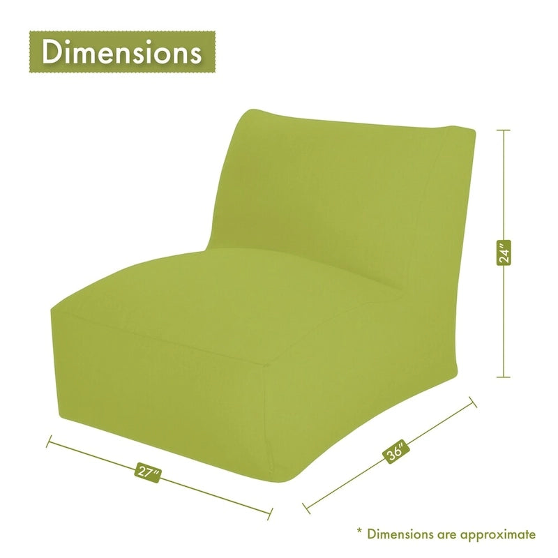 Indoor Pouf Poire Chaise Longue 91,4 L x 68,6 l x 61 H cm