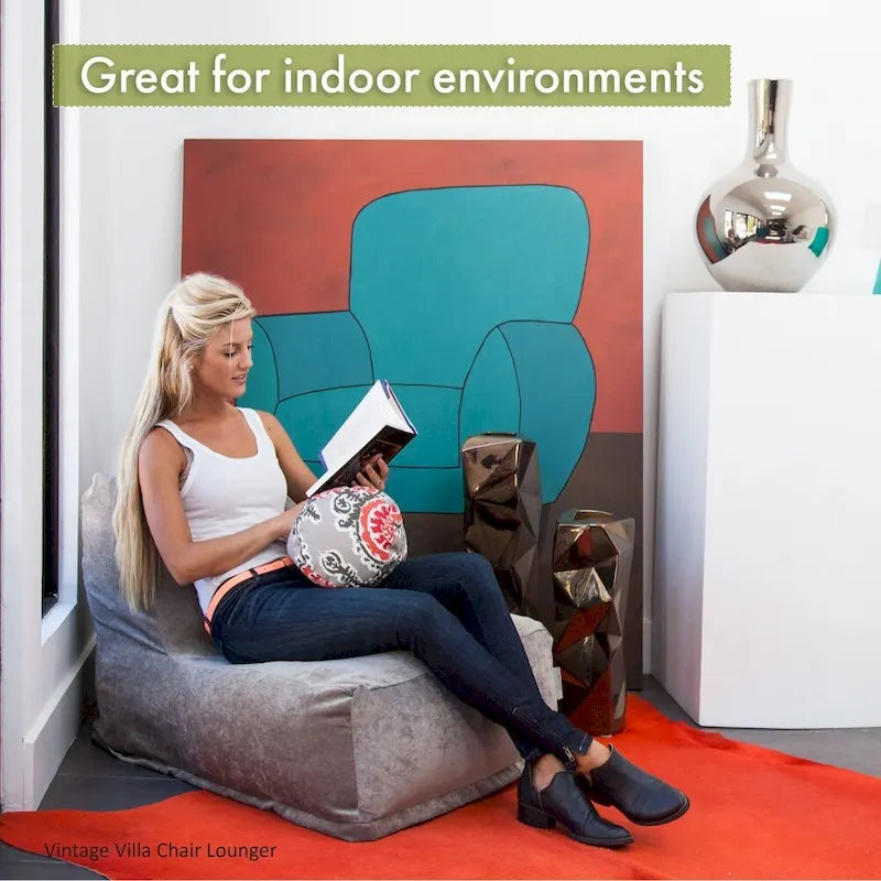 Indoor Pouf Poire Chaise Longue 91,4 L x 68,6 l x 61 H cm