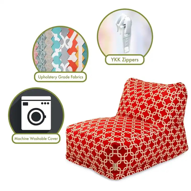 Indoor Pouf Poire Chaise Longue 91,4 L x 68,6 l x 61 H cm