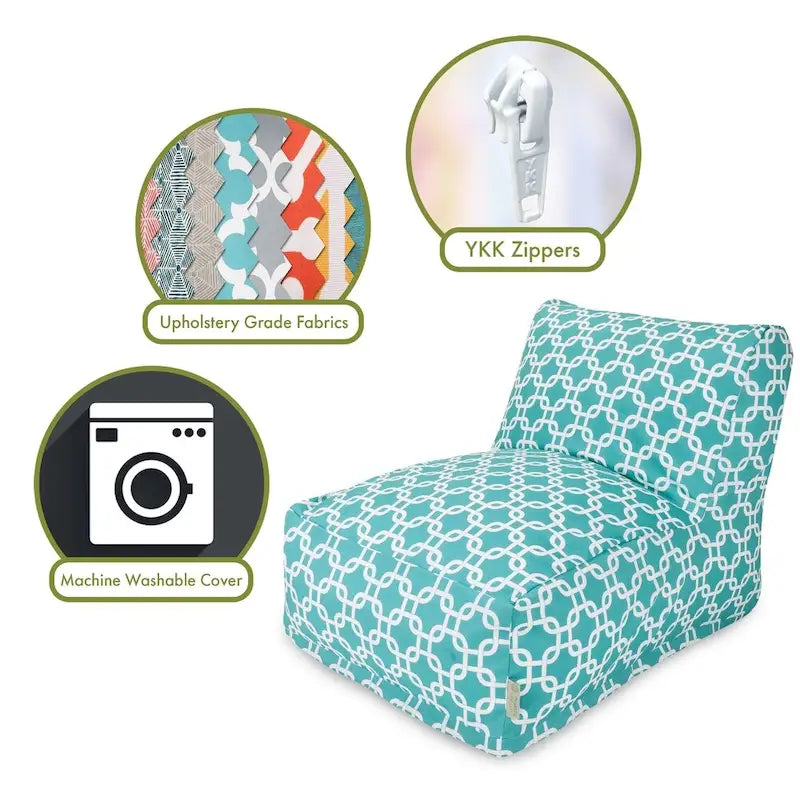 Indoor Pouf Poire Chaise Longue 91,4 L x 68,6 l x 61 H cm