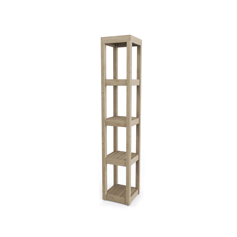 Meuble de bain carré en teck