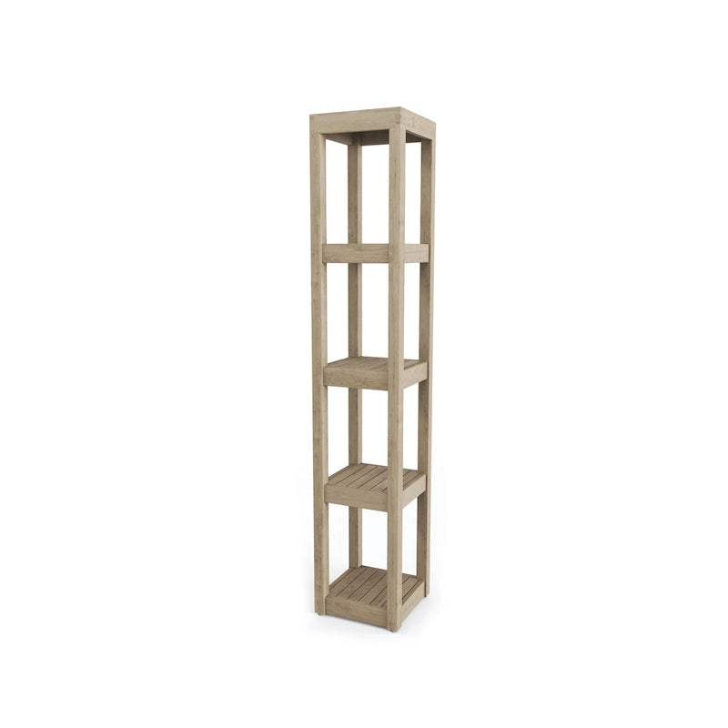 Meuble de bain carré en teck