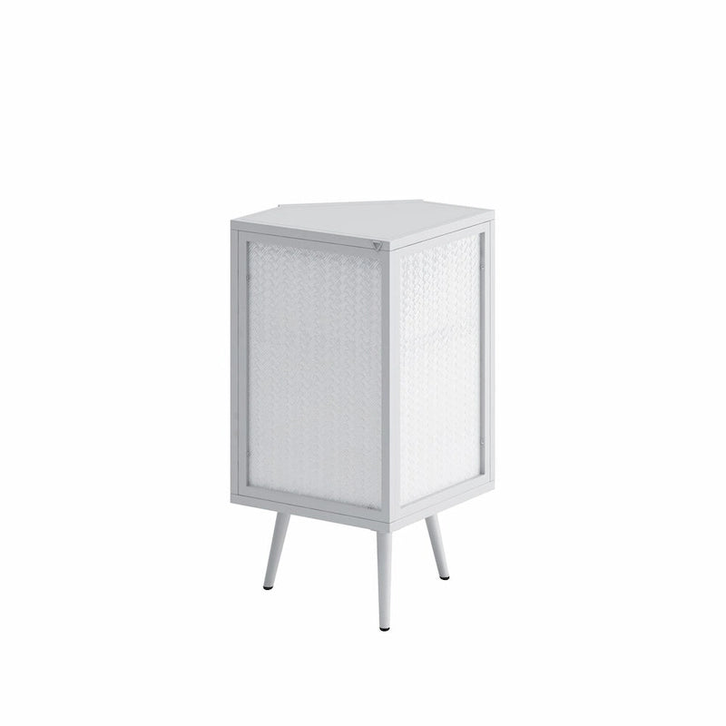 Meuble bas d'angle de 22,25 po avec porte vitrée et étagère réglable