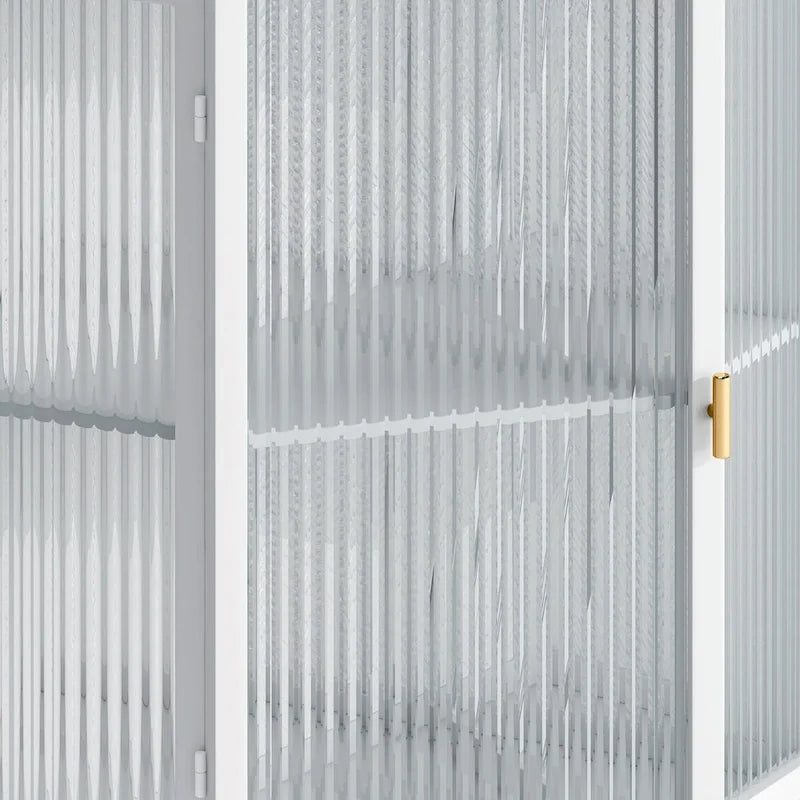 Meuble bas d'angle de 22,25 po avec porte vitrée et étagère réglable