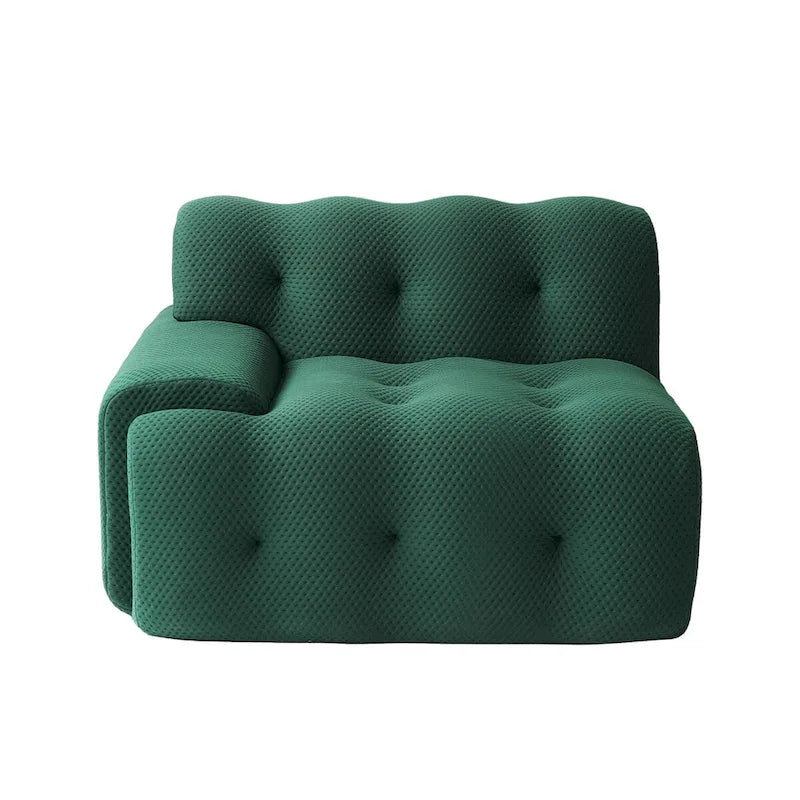 Canapé Moderne Confortable 3 Places, Canapé de Sol Rembourré en Tissu 3D Cloud Couch pour Salon, Appartement
