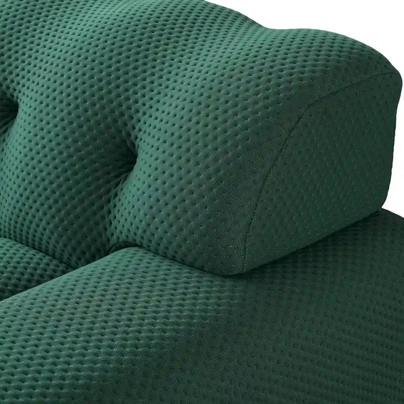 Canapé Moderne Confortable 3 Places, Canapé de Sol Rembourré en Tissu 3D Cloud Couch pour Salon, Appartement