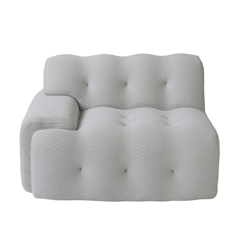 Canapé Moderne Confortable 3 Places, Canapé de Sol Rembourré en Tissu 3D Cloud Couch pour Salon, Appartement