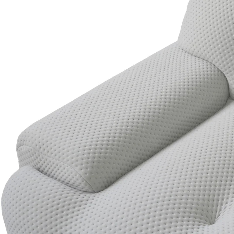 Canapé Moderne Confortable 3 Places, Canapé de Sol Rembourré en Tissu 3D Cloud Couch pour Salon, Appartement