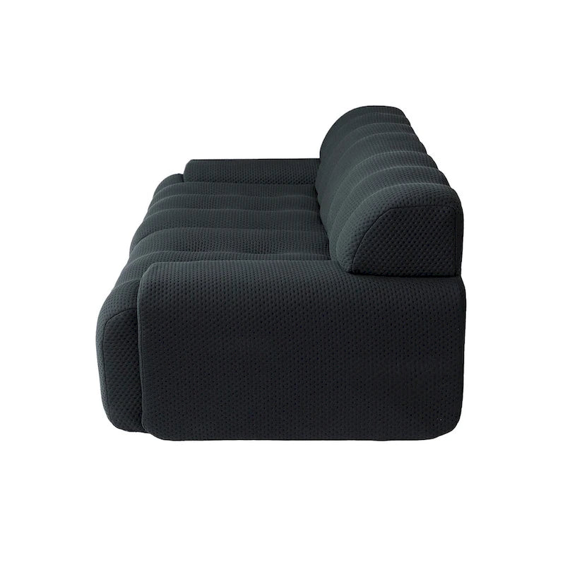 Canapé Moderne Confortable 3 Places, Canapé de Sol Rembourré en Tissu 3D Cloud Couch pour Salon, Appartement